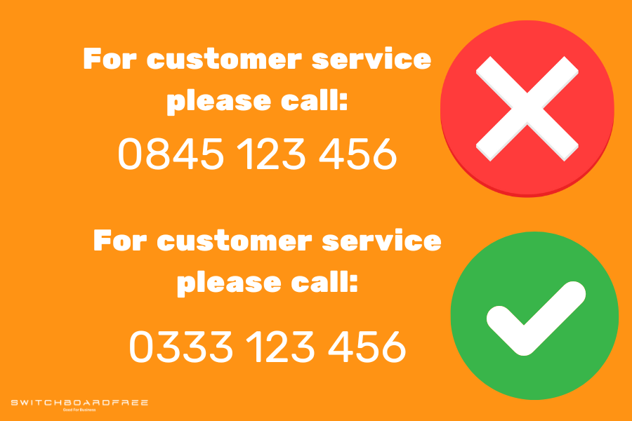 03 numbers are for customer service