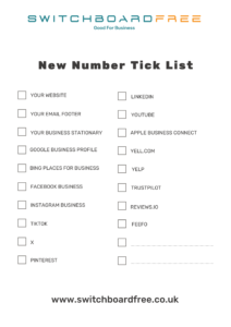 New number tick list