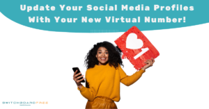 Add your business virtual number to your social media profiles